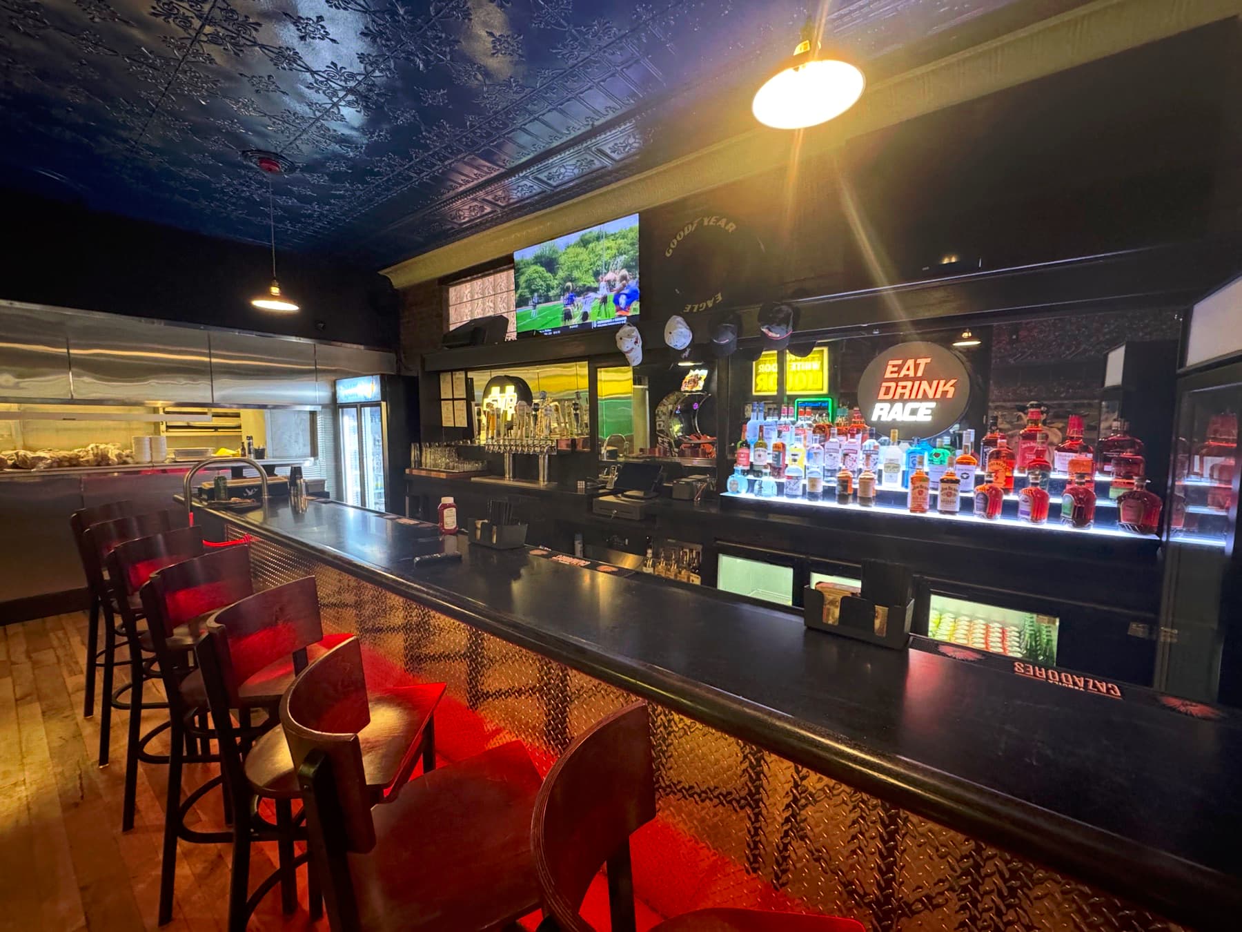The restaurant and bar at Speed Trap Racing